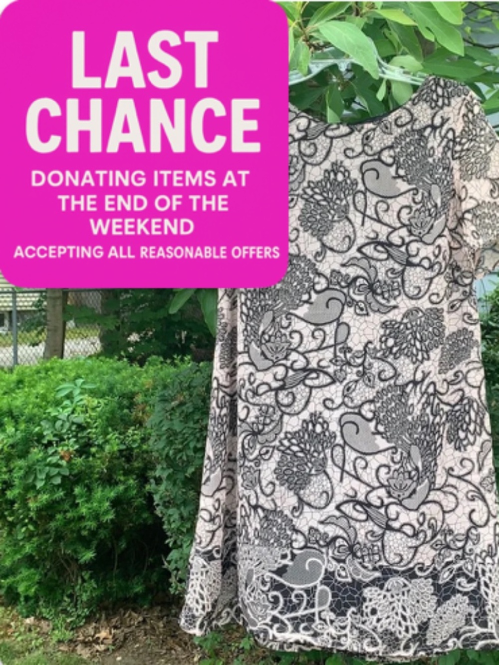 “Signature Collection“ Ladies Dress size L 14 – 16 Lightweight- blush & black